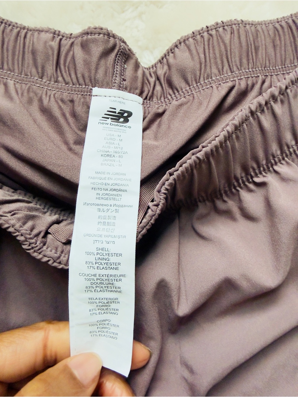 New Balance Women's Mauve Athletic Running Short - Picture 4 of 9